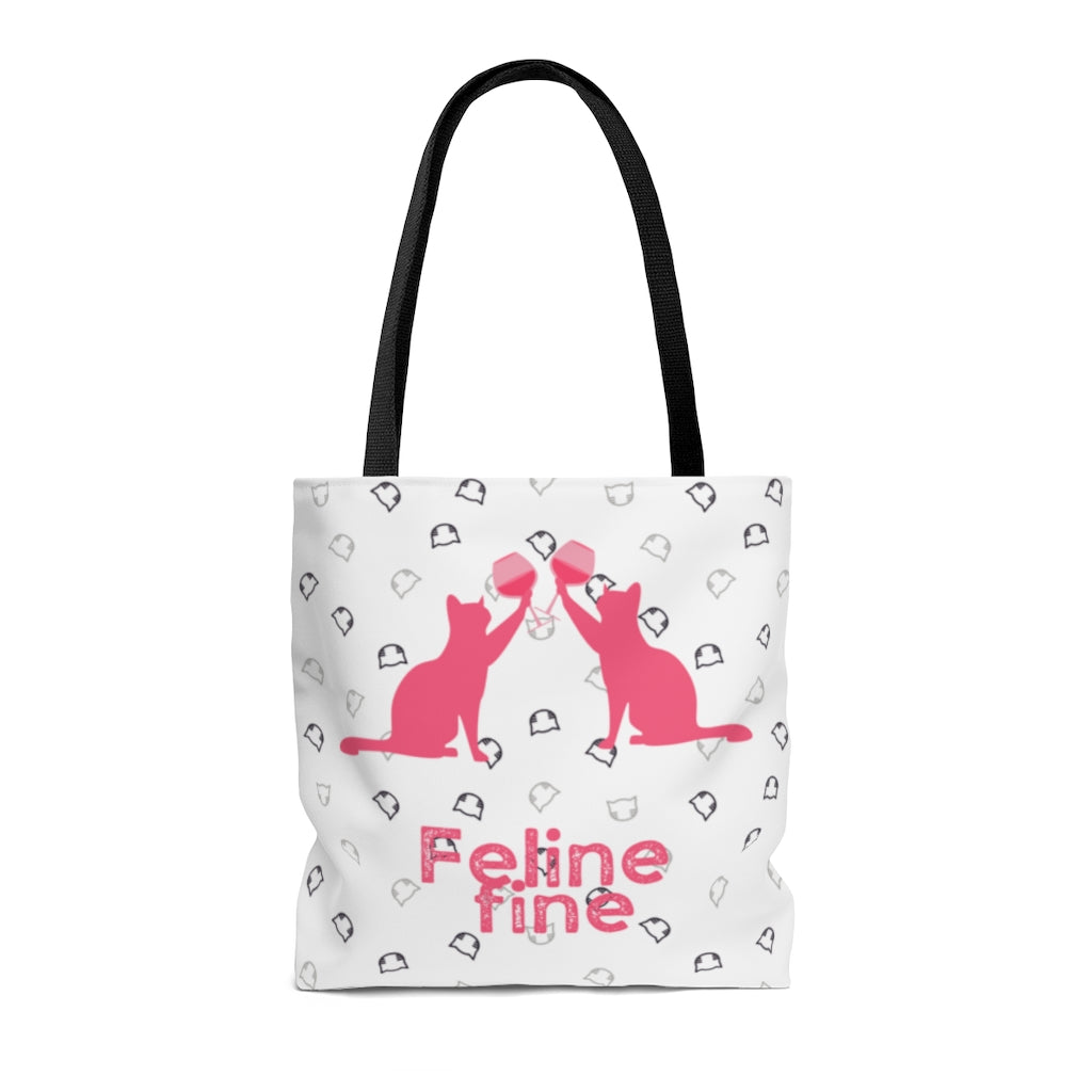 Tote Bag (Feline Fine, All Over Print)