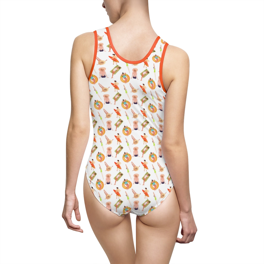 Beach Vibe - Women's One-Piece Swimsuit