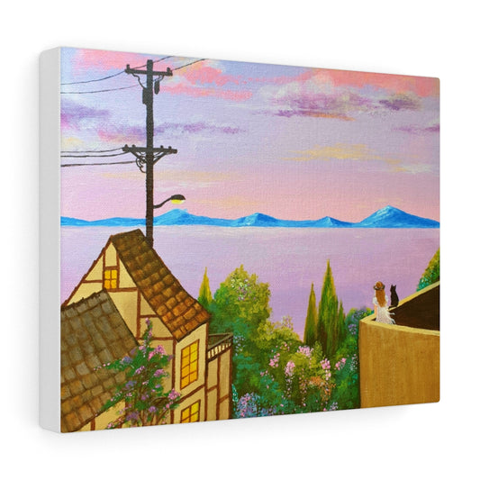 Stretched Canvas Print - "Little Town"