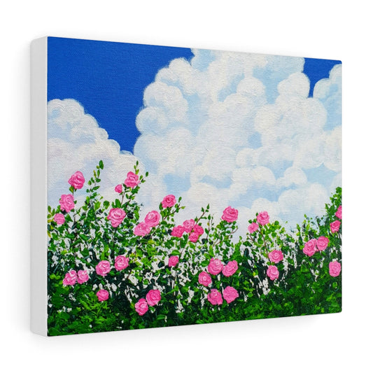 Stretched Canvas Print - "Stop and Smell the Roses"