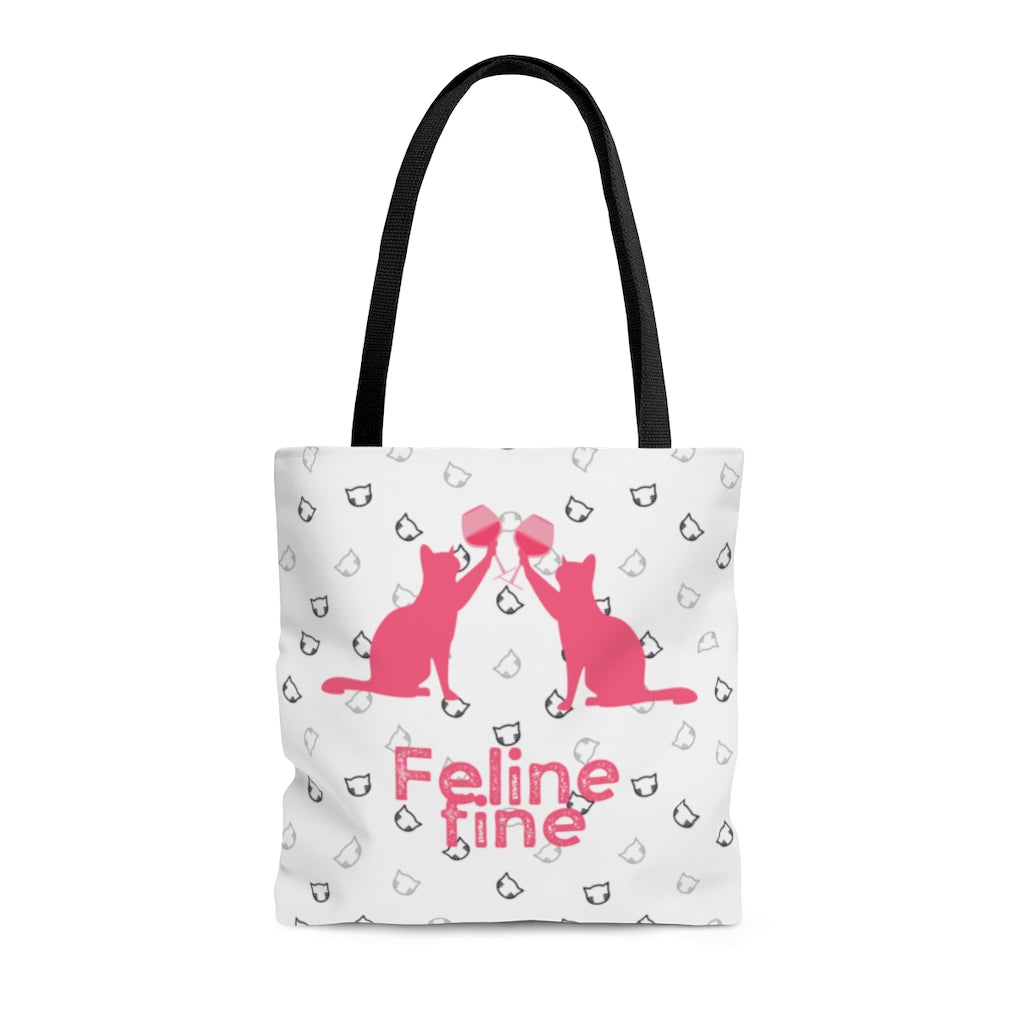 Tote Bag (Feline Fine, All Over Print)
