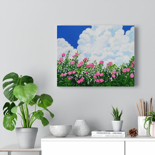 Stretched Canvas Print - "Stop and Smell the Roses"