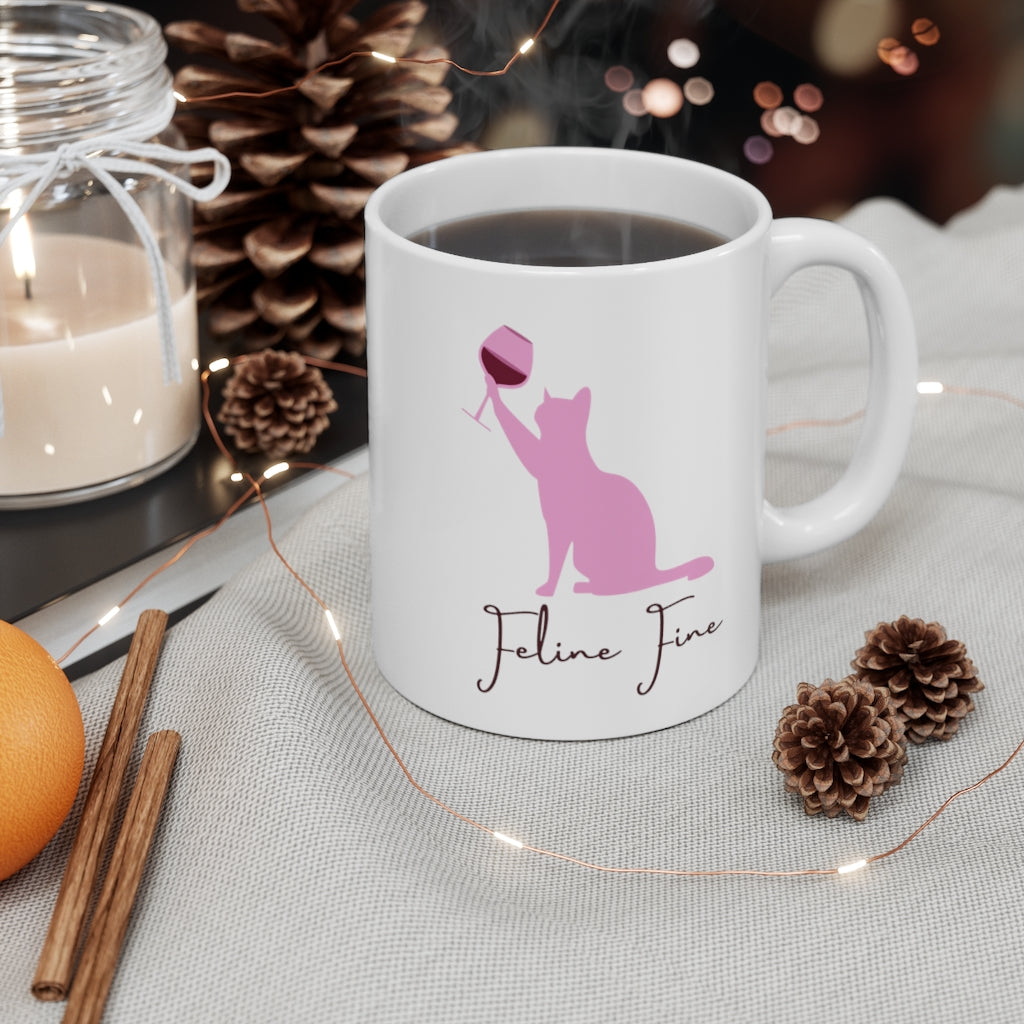 Feline Fine Mug 11oz