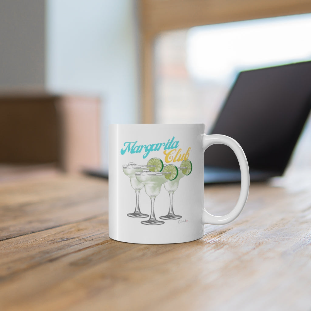 Custom Margarita Lover 11 Oz Coffee Mug - White (Personalized