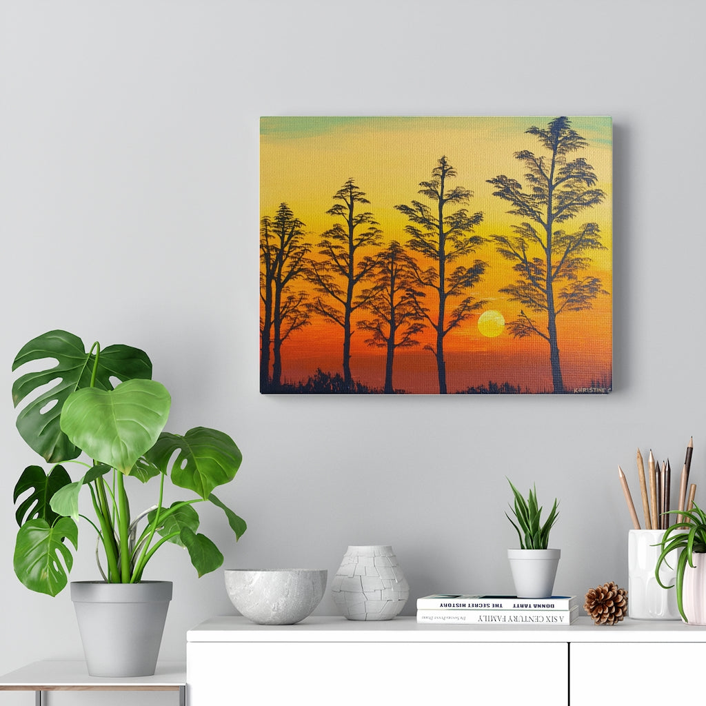 Stretched Canvas Print - "Sunset"