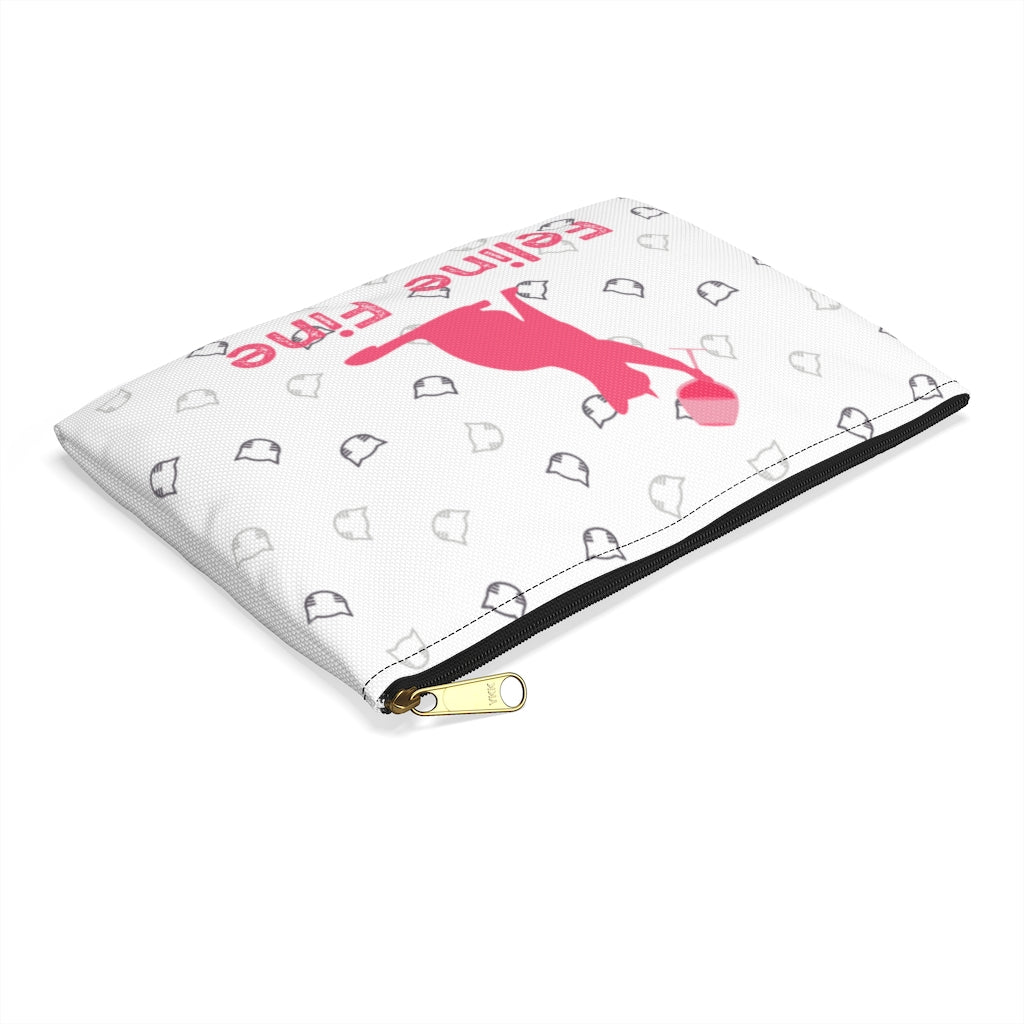 Accessory Pouch (Feline Fine, All Over Print)