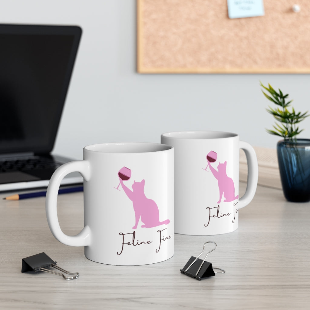 Feline Fine Mug 11oz