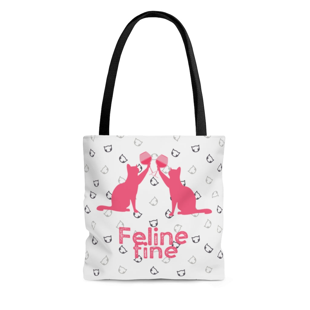 Tote Bag (Feline Fine, All Over Print)