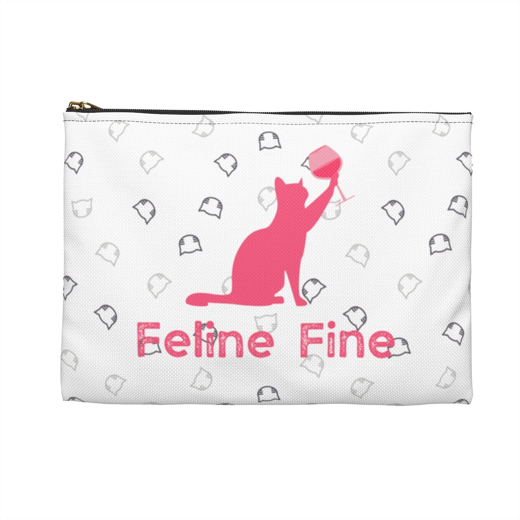 Accessory Pouch (Feline Fine, All Over Print)