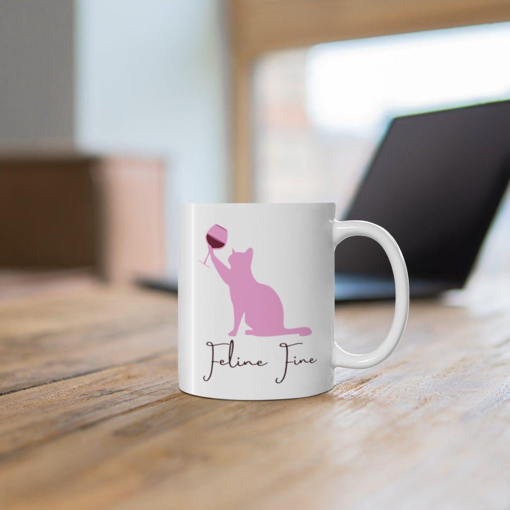 Feline Fine Mug 11oz