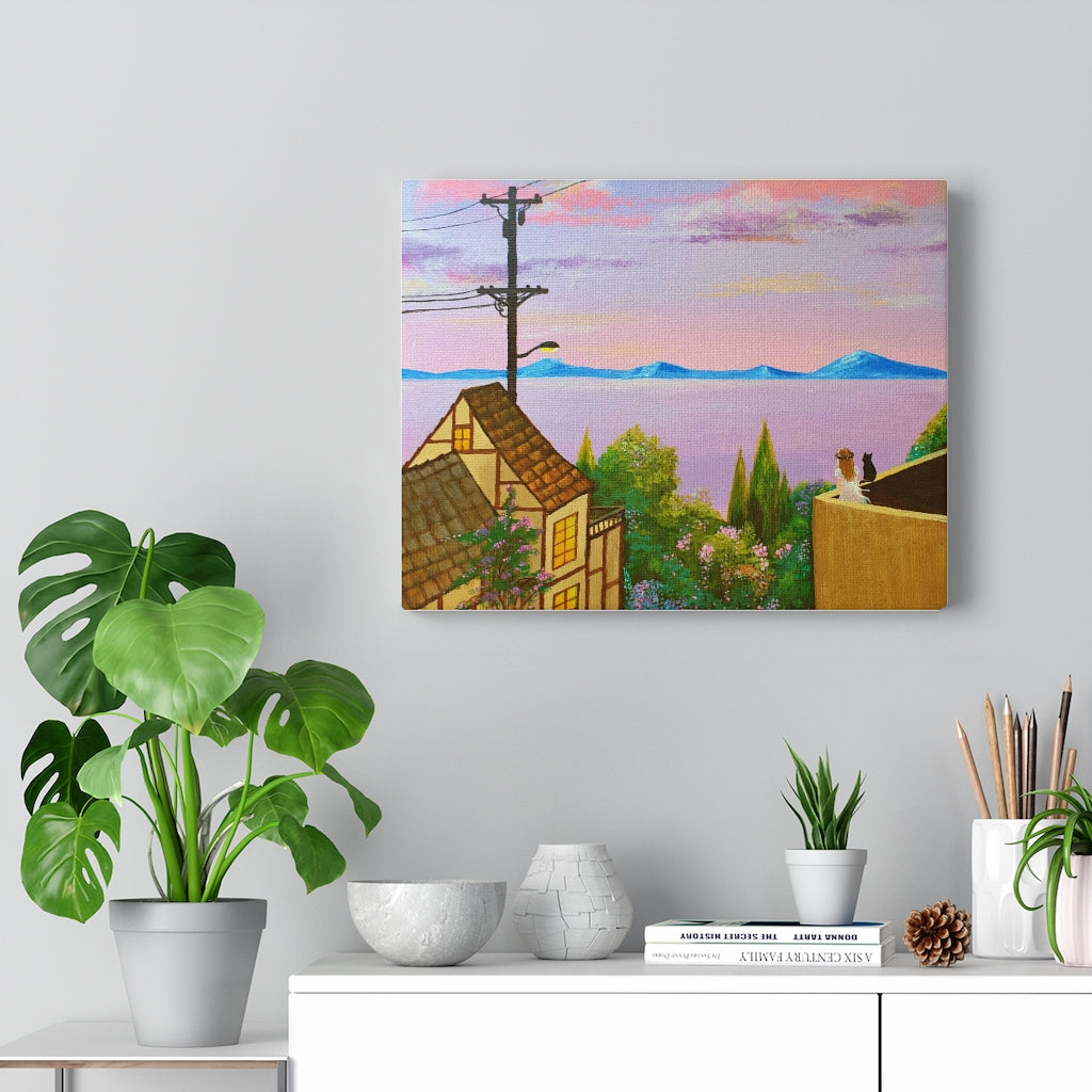 Stretched Canvas Print - "Little Town"