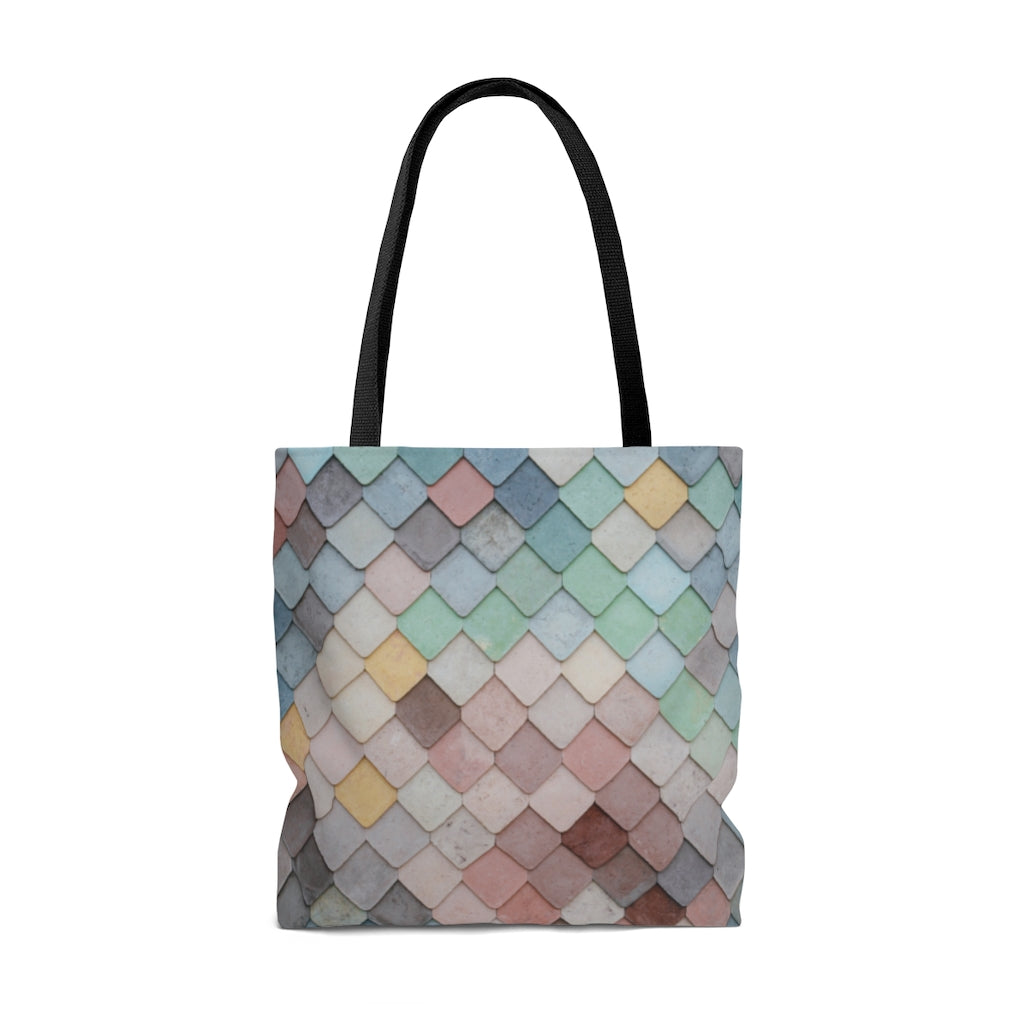 Leather patchwork tote, patchwork bag, giant leather tote, pastel