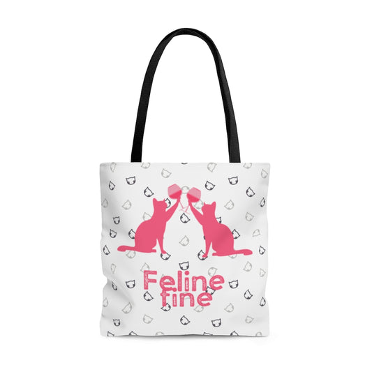 Tote Bag (Feline Fine, All Over Print)