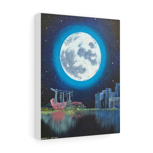 Stretched Canvas Print - "The Blue Moon"