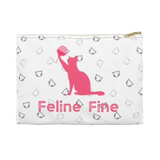 Accessory Pouch (Feline Fine, All Over Print)